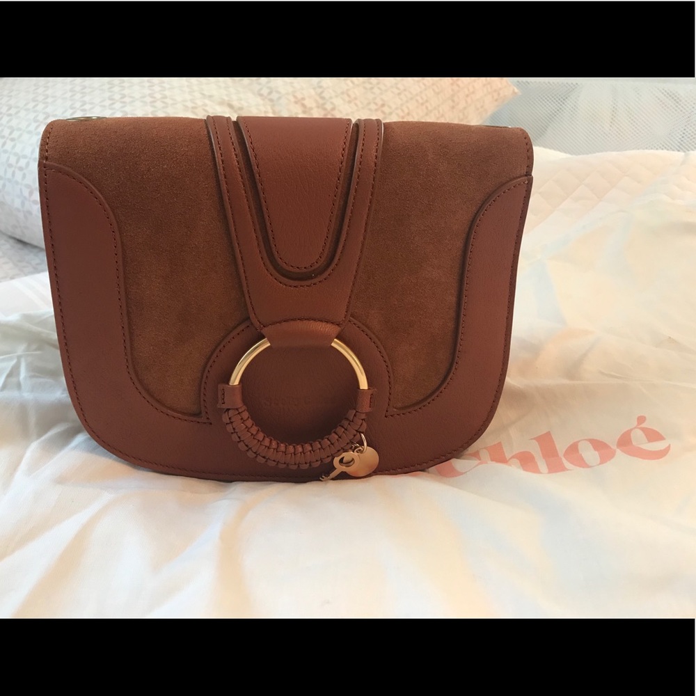 NWT Chloe Hana Leather & Suede Crossbody